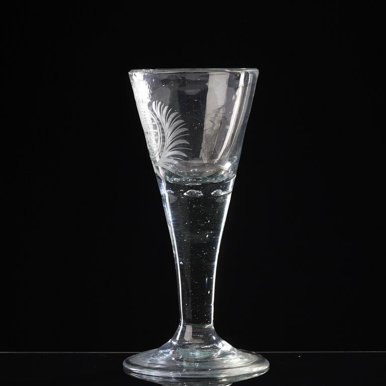 SPETSGLAS. Tyskland, 1700-tal.