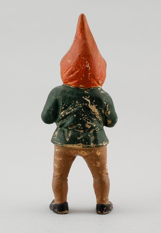 FIGUR, lergods, tomte, 1800-/1900-tal.