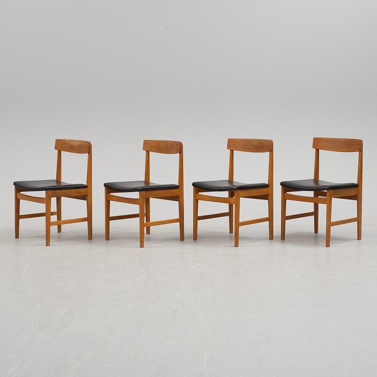 4 swedish 1960's teak chairs.