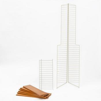 Nils Strinning, a shelving system, 'String', mid-20th Century.