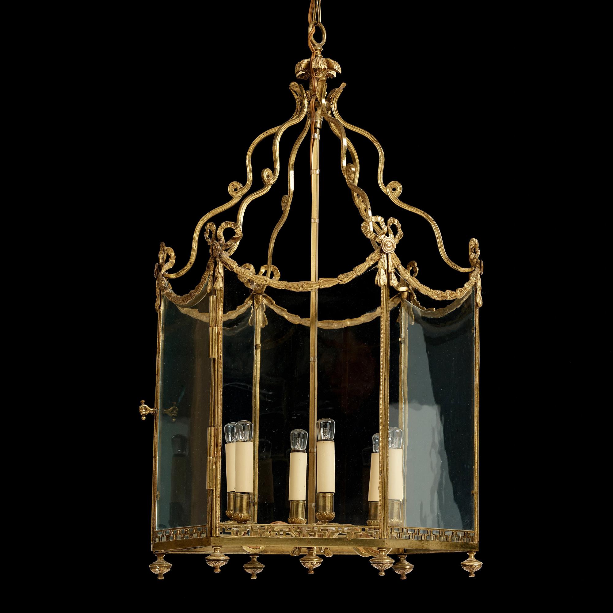 LYKTA, för sex ljus, 1800-tal, Gustaviansk stil.