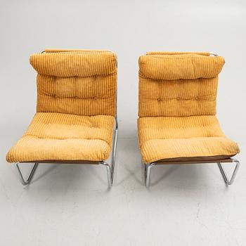 Fåtöljer, ett par, 1970-tal.