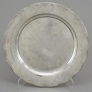BRICKA, silver, C.G Hallberg, Stockholm  1934. Ca 525 gram.