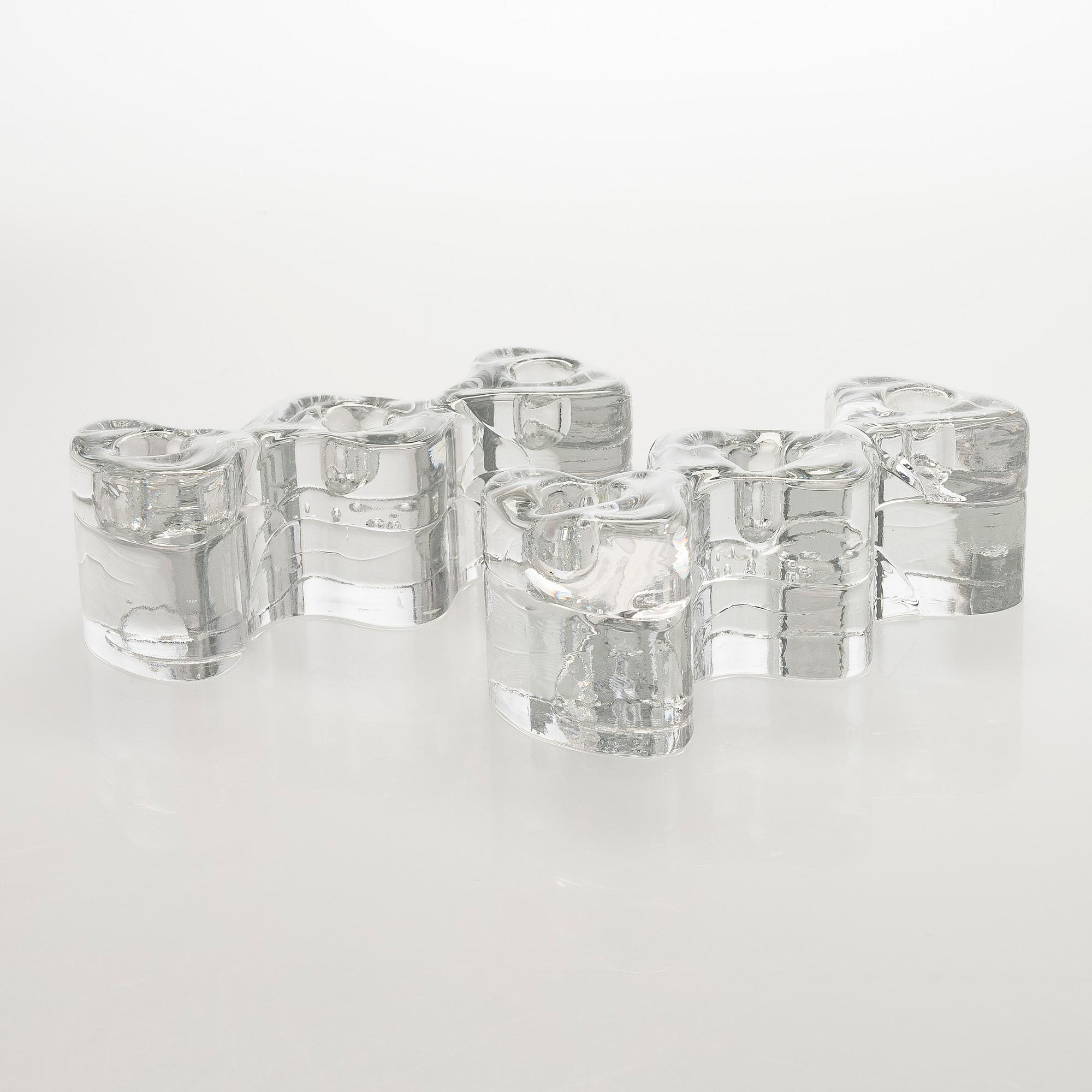 Timo Sarpaneva, A pair of candleholders, 'Arkipelago'-serie, signed Timo Sarpaneva.