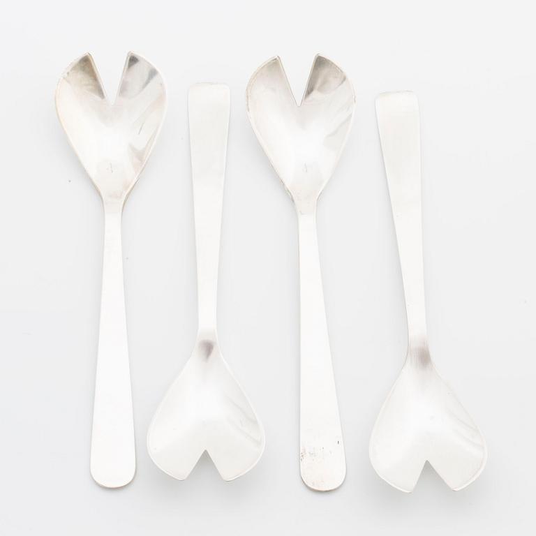 WIWEN NILSSON, ostronskedar, silver 4 st, Lund 1948 resp. 1960,