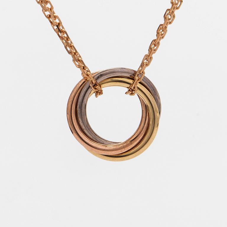 Cartier, halsband, "Trinity", modell mini, 18K guld i tre färger.