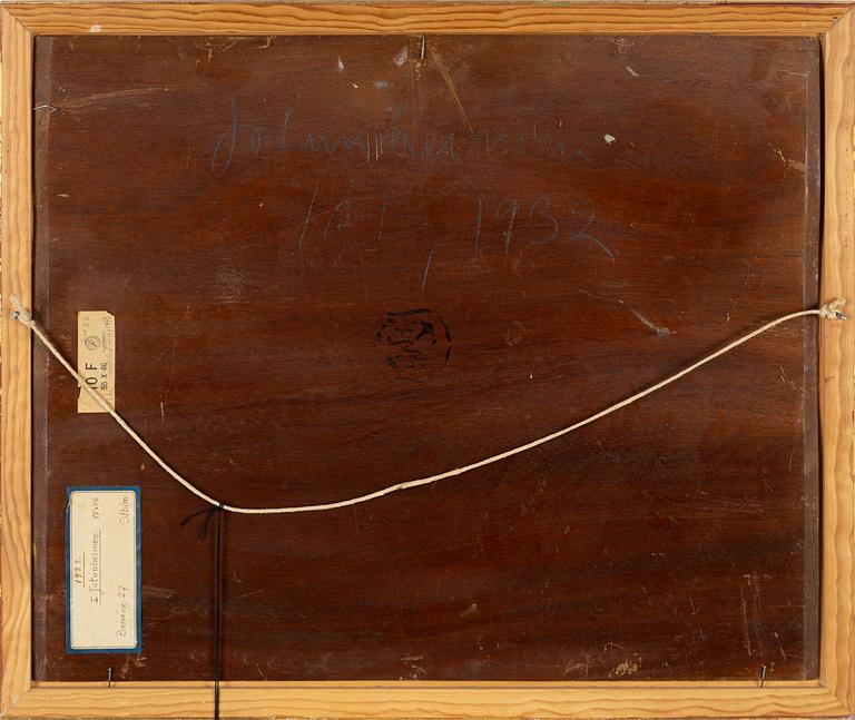 Birger Simonsson, oil on panel, signed BS.