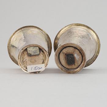 Two silver beakers, Petter Söderbom, Örebro, 1765 et al.