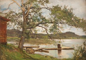 Hjalmar Munsterhjelm, Cottage by the shore.