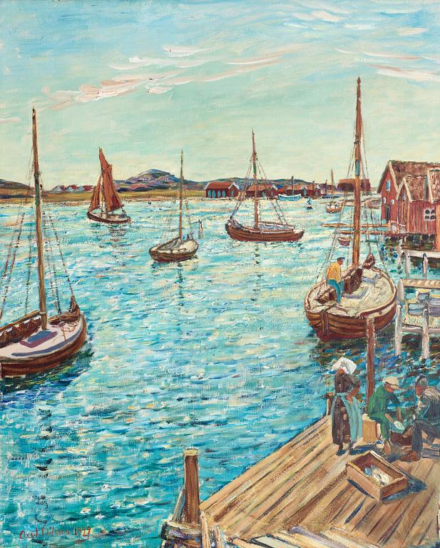 Axel Nilsson, "Från gamla bryggan, Nordkoster" (Motive from Nordkoster, Sweden).