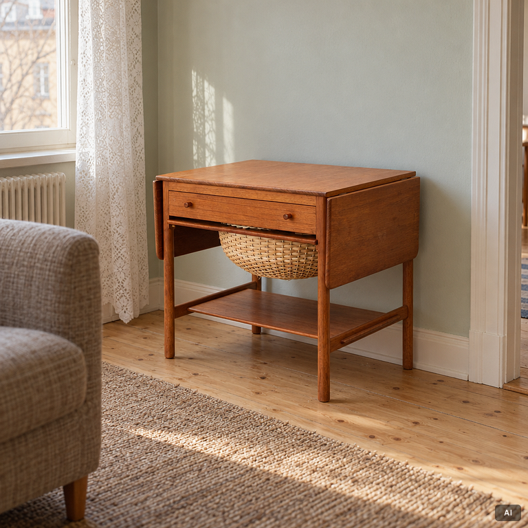 Hans J. Wegner, Sewing table “AT-33”, Andreas Tuck, Denmark.