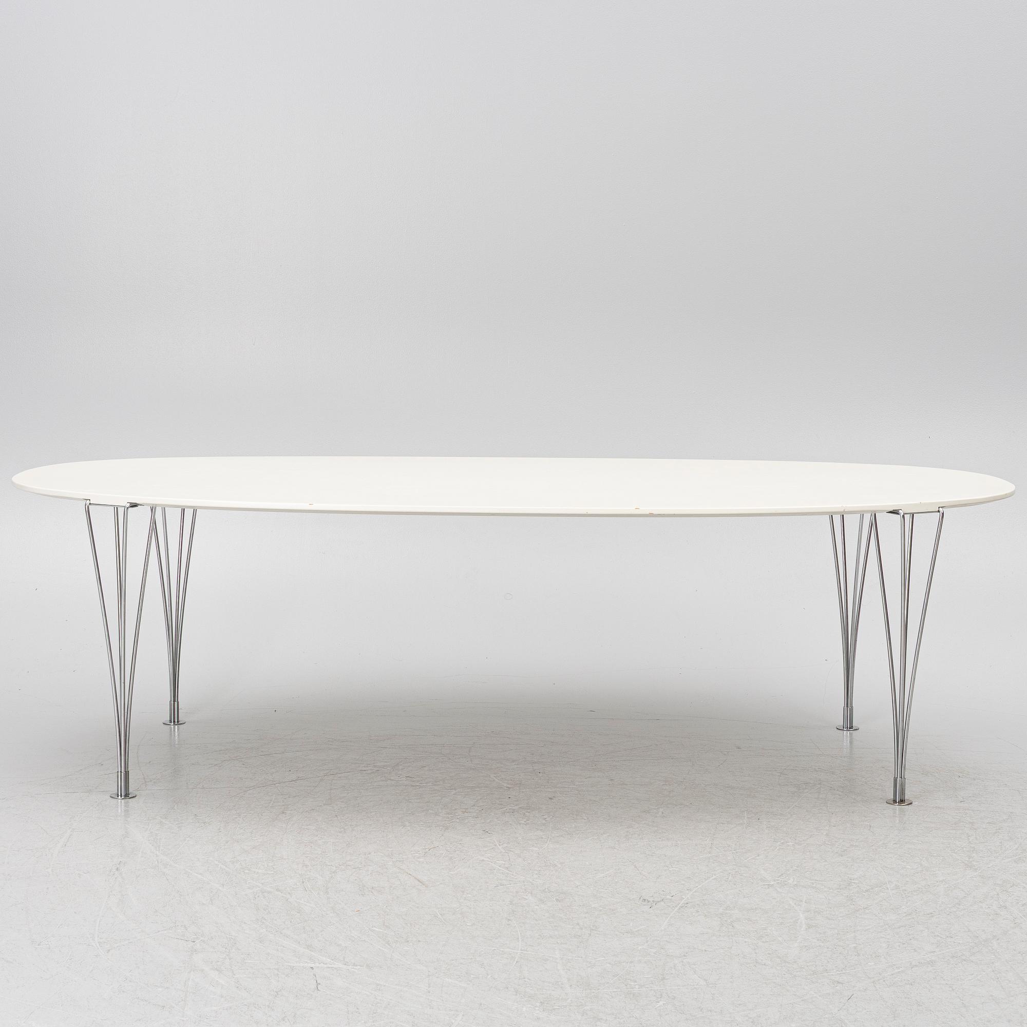 Bruno Mathsson & Piet Hein, table, Super eliptical", Bruno Mathsson International.