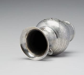 Vas, silver, Persien Isfahan, sen Qajardynasti.