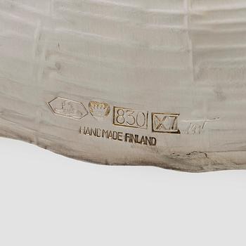 Tapio Wirkkala, Fat, 2 st, silver, TW 140, Kultakeskus, Tavastehus 1975 och 1979.