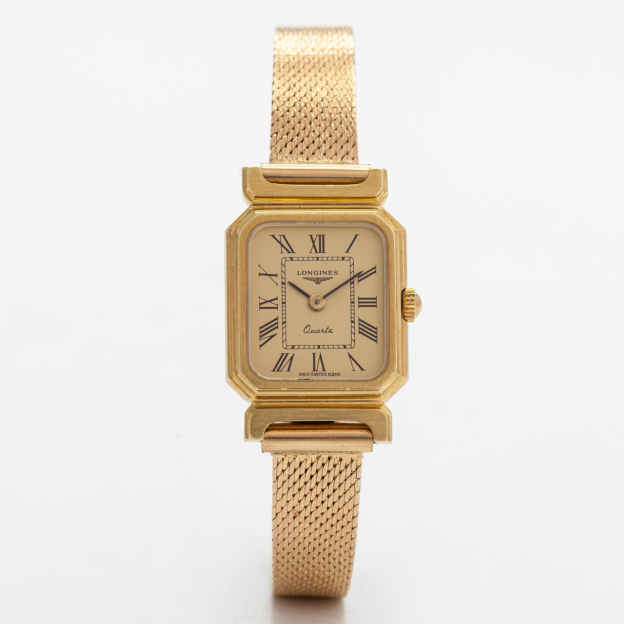 Longines, wristwatch, 18 x 19.5 (27) mm.