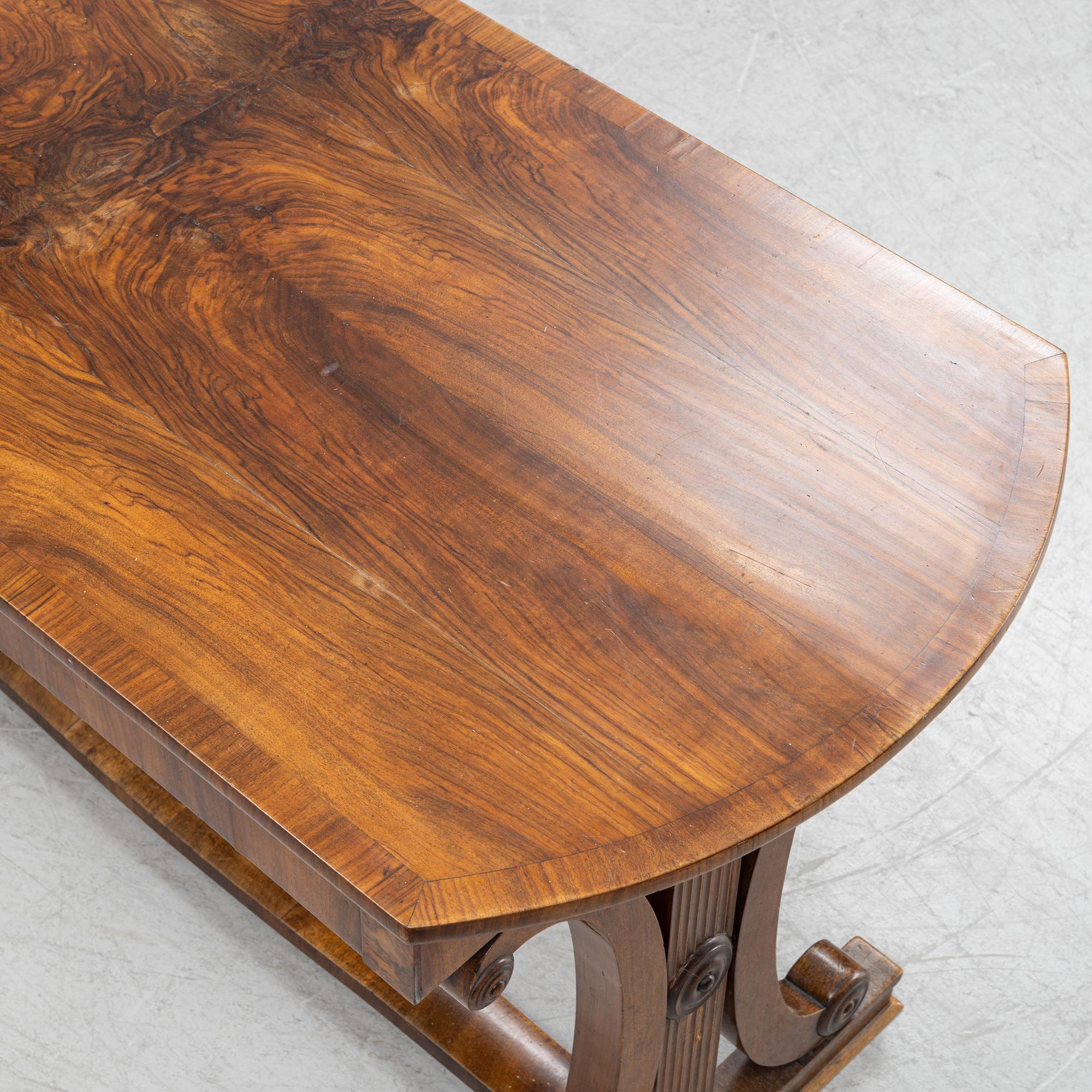 A Recency center table, England, early 19th Century.
