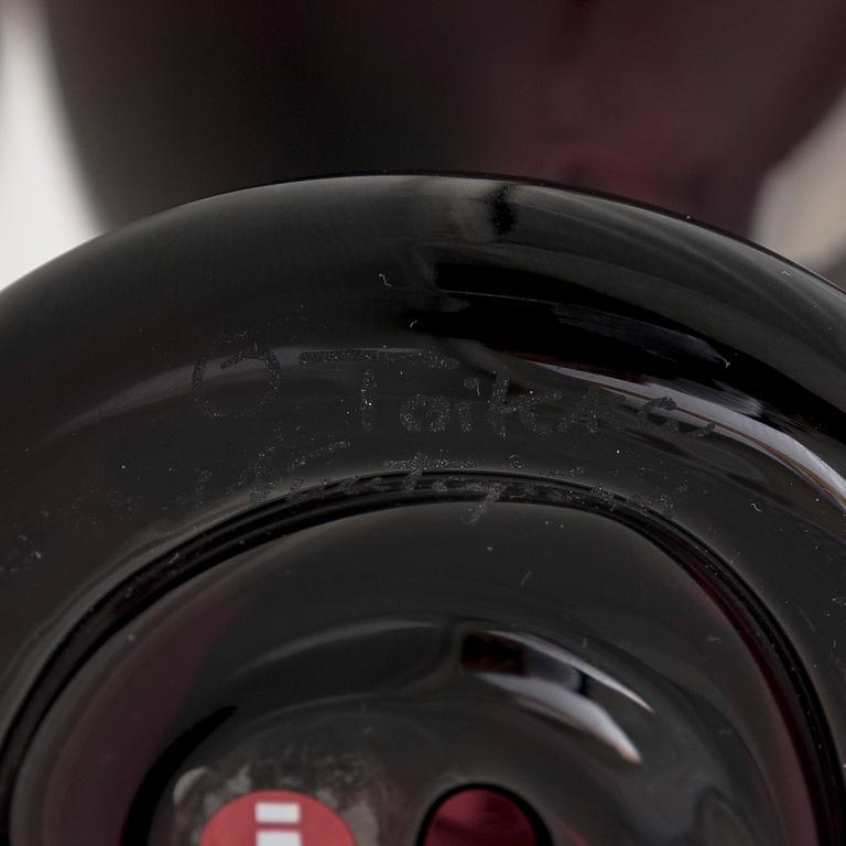 Oiva Toikka, lasilintu, signeerattu O. Toikka Nuutajärvi 1998.