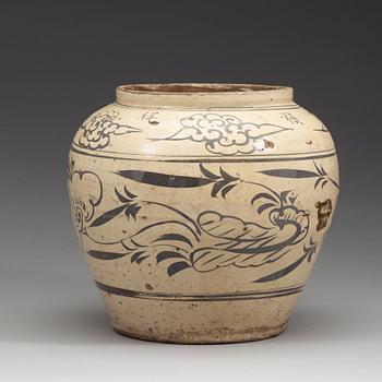 A Cizhou or Cizhou-type ware wine jar, Song/Yuan dynasty (960-1368).