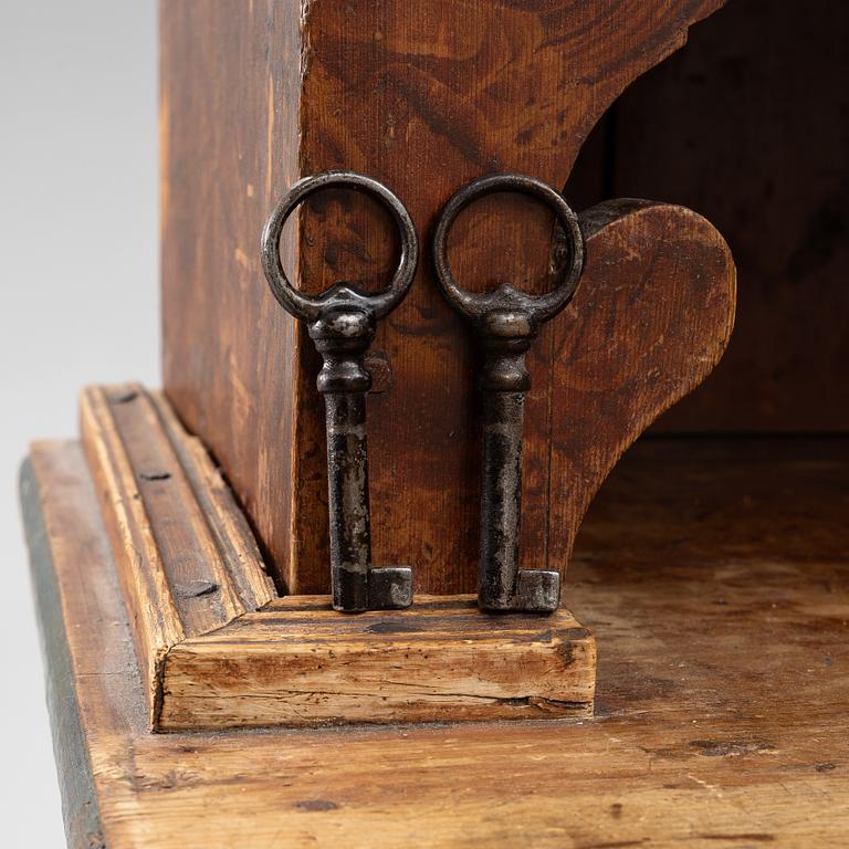 Cupboard, folk art, mid-19th century.