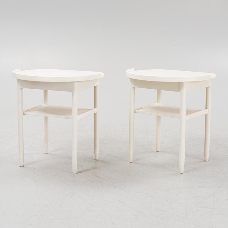 Sven Engström och Gunnar Myrstrand, a pair of bedside tables, Bodafors, dated 1962.