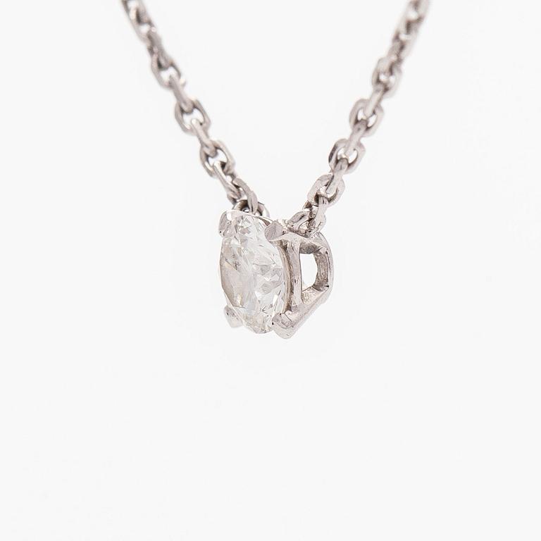 Cartier, halsband, "1895", 18K vitguld med briljantslipad diamant.