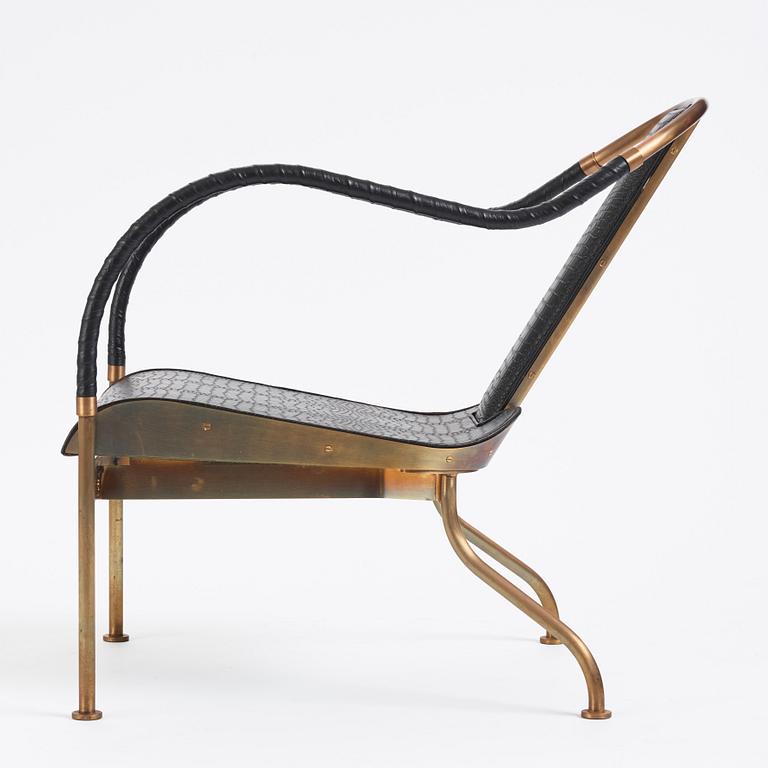 Mats Theselius, an 'el Rey' armchair, ed. 168/360, Källemo, Sweden, post 1999.