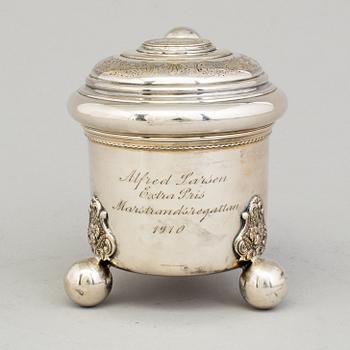 A 20th century parcel-gilt miniature tankard, mark of B Hertz AB, Stockholm 1910.