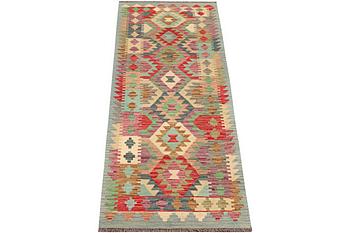 A runner carpet, Kilim, ca 292 x 82 cm.