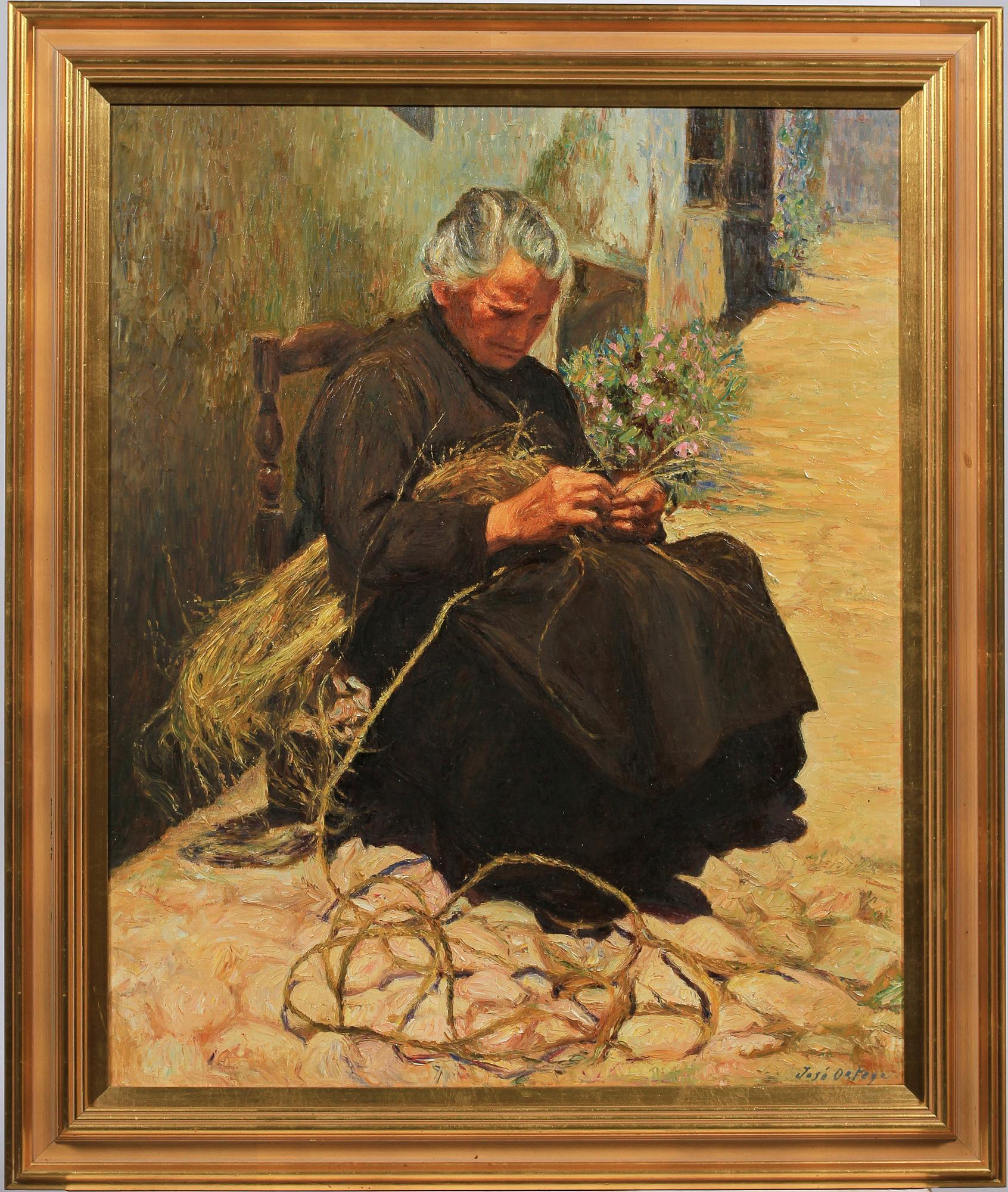 JOSÉ ORTEGA, olja på duk. Sign.