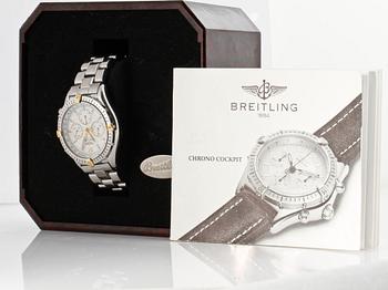 BREITLING, Chrono Cockpit, wristwatch, 38 mm.