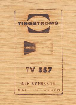 SOFFBORD/TV-BÄNK, teak, modell TV 557, Alf Svensson, Tingströms, 1950-60-tal.