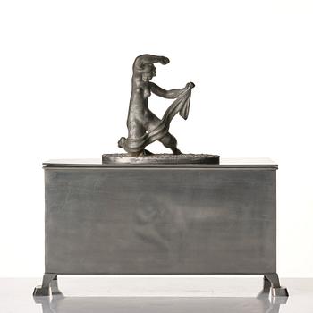 Nils Fougstedt, & Thorvald Alef, a pewter case, Firma Svenskt Tenn, Stockholm 1930.