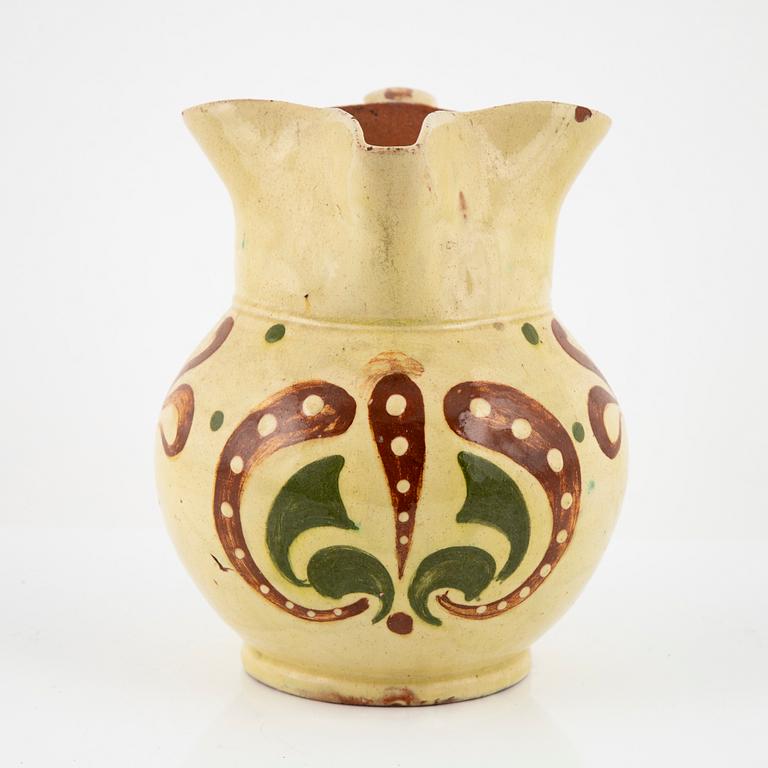 Alfred William Finch, a jug, Iris Finland, 1897-1902.