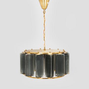 Carl Fagerlund, taklampa, Orrefors, 1960-tal.