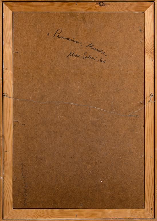 MAX SALMI, oil on board, signed and dated -66.