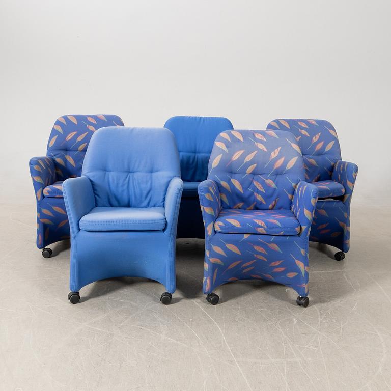 Armchairs 5 pcs DUX 1980s/90s.