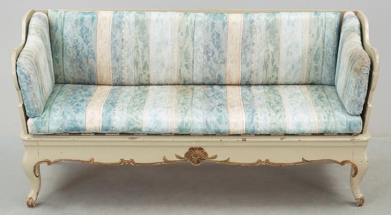 TRÅGSOFFA, rokoko, 1700-tal.
