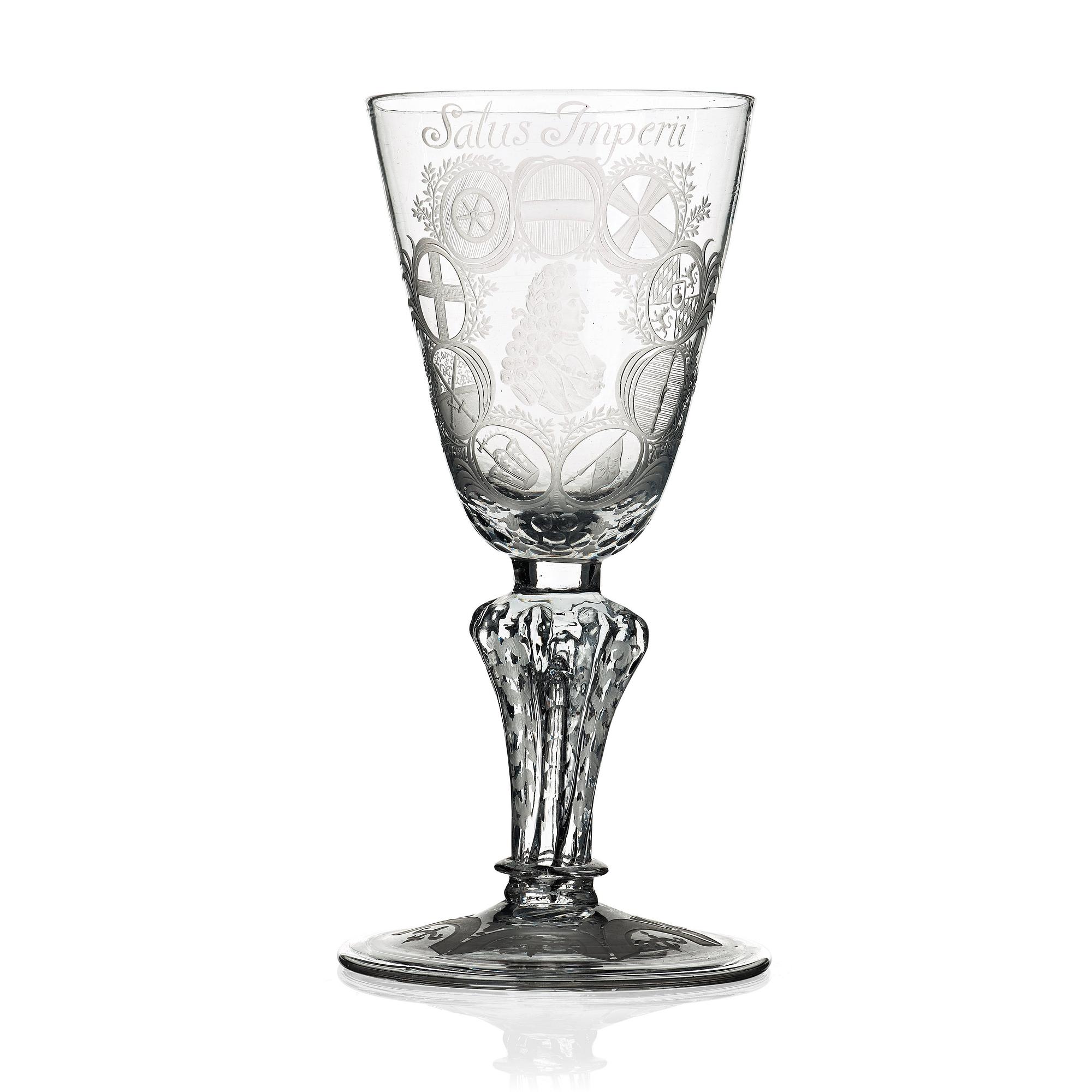 POKAL, glas. Tyskland, 1700-tal.