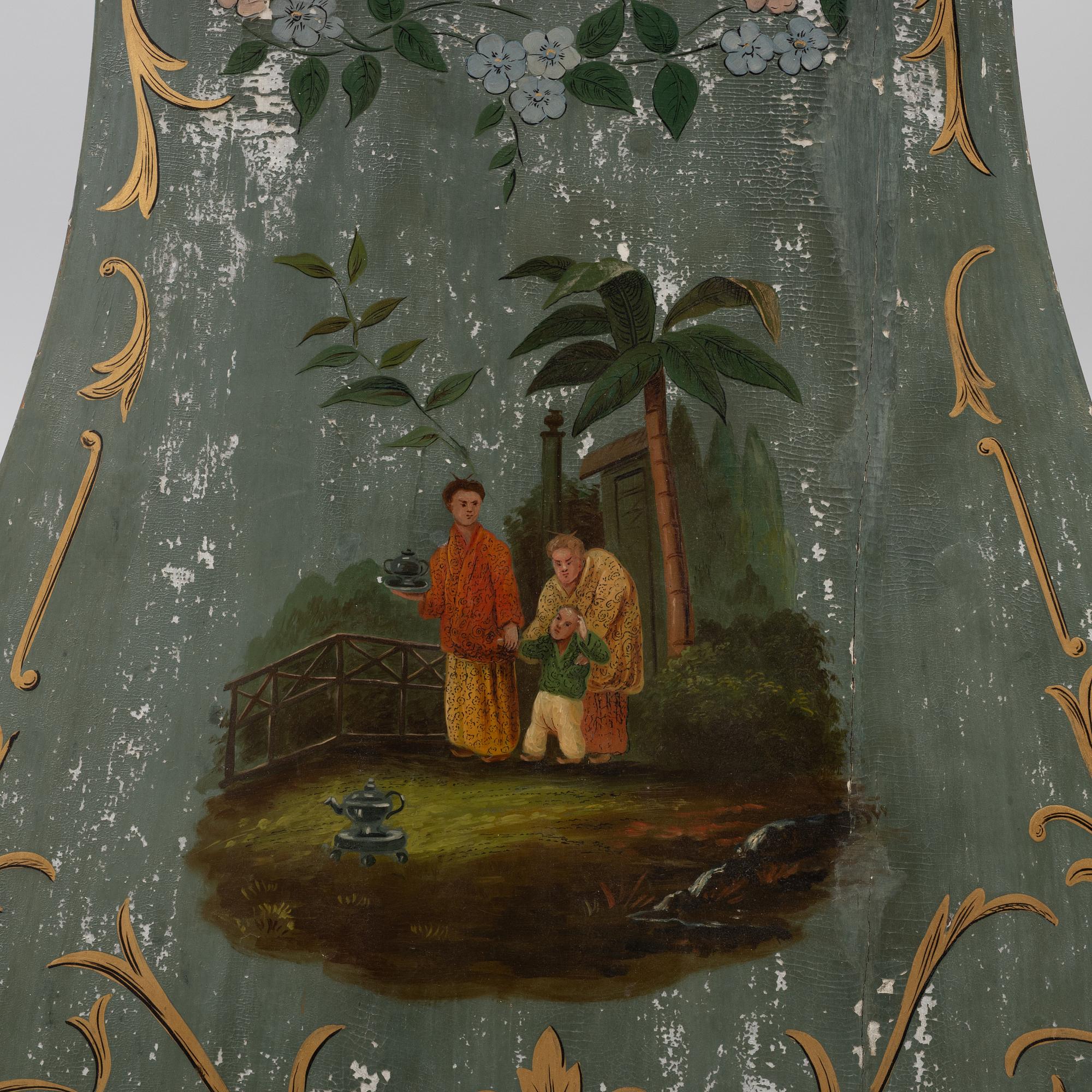 A Swedish Rococo longcase clock. The dial signed by Augustin Bourdillon, Stockholm.