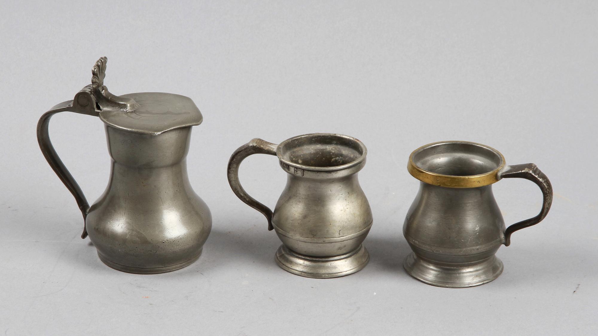 STOP SAMT 2 MUGGAR, tenn, bla England, 1800-tal.