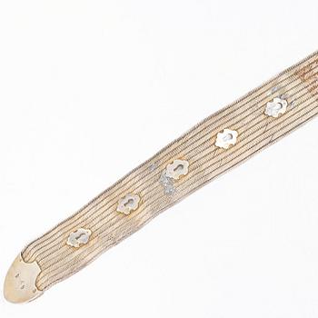 An Ottoman Empire silver belt, Turkey, circa 1880. Total weight approx. 418 g.