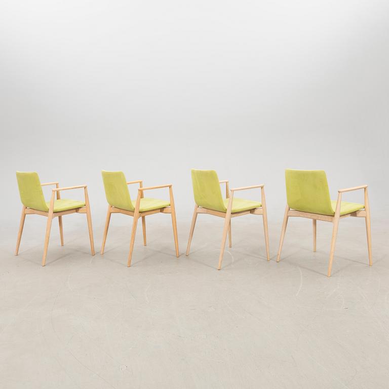 Armchairs 4 pcs "Malmö 396" Pedrali Italy contemporary.