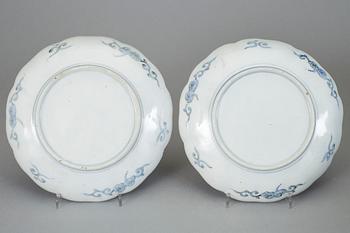 TALLRIKAR, 5st, porslin, Japan, 1800-tal.