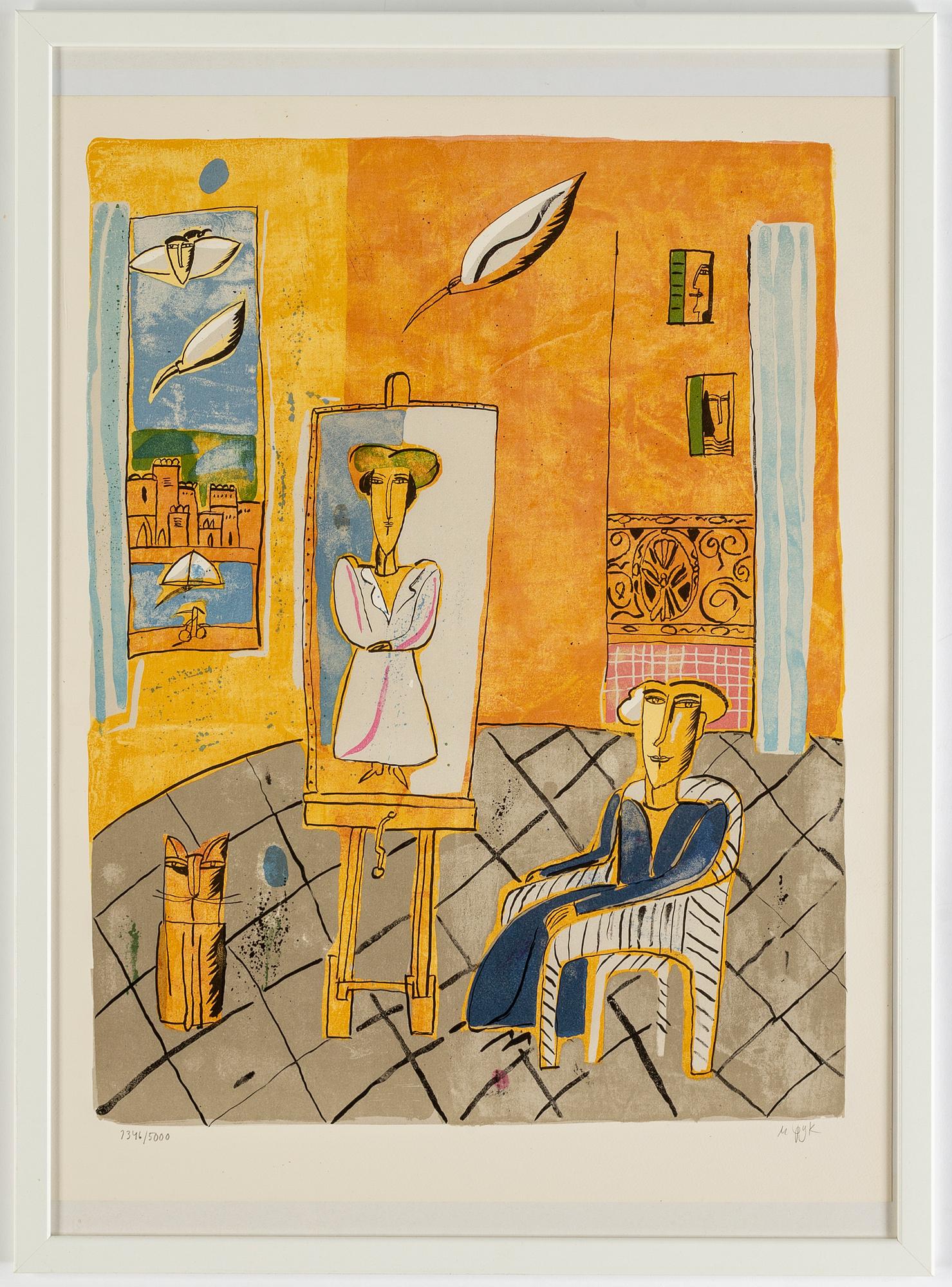 MADELEINE PYK, Lithograph in color, signed and numbered 1346/5000.