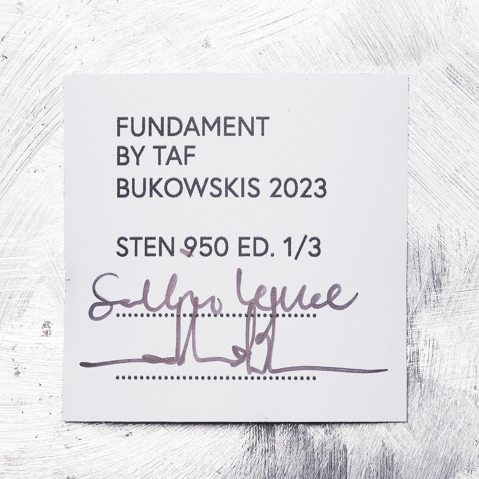 TAF, Gabriella Lenke & Mattias Ståhlbom, "Sten 950", pedestal, ed. 1/3.