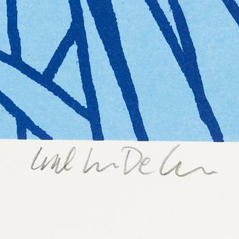 Carl Johan De Geer, lithograph in colours, signed 43/150.