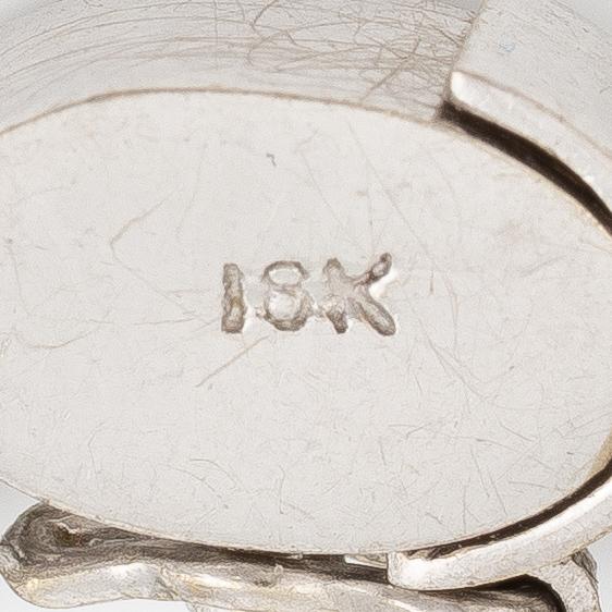 Collier, 18K vitguld med rubiner, opaler, granater och turmaliner.