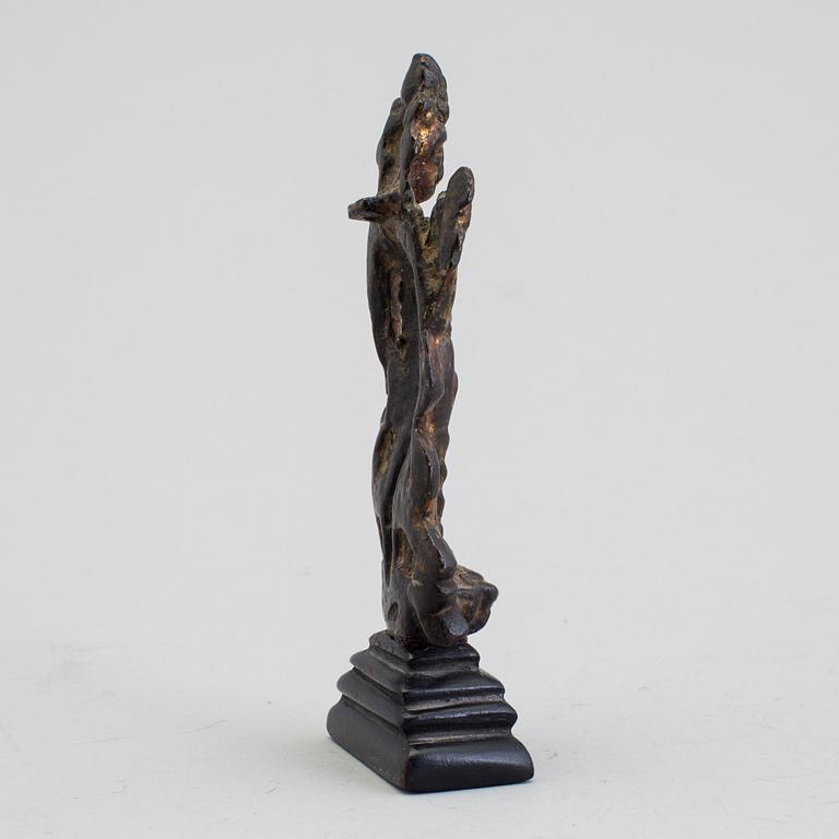 A bronze figurine, presumably Korea, Silla period (668-935).