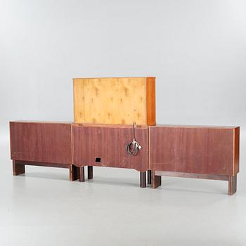 Two 1930s shelves and one drawer, designed by Andreas Aasheim for A. Huseby & Co A/S.