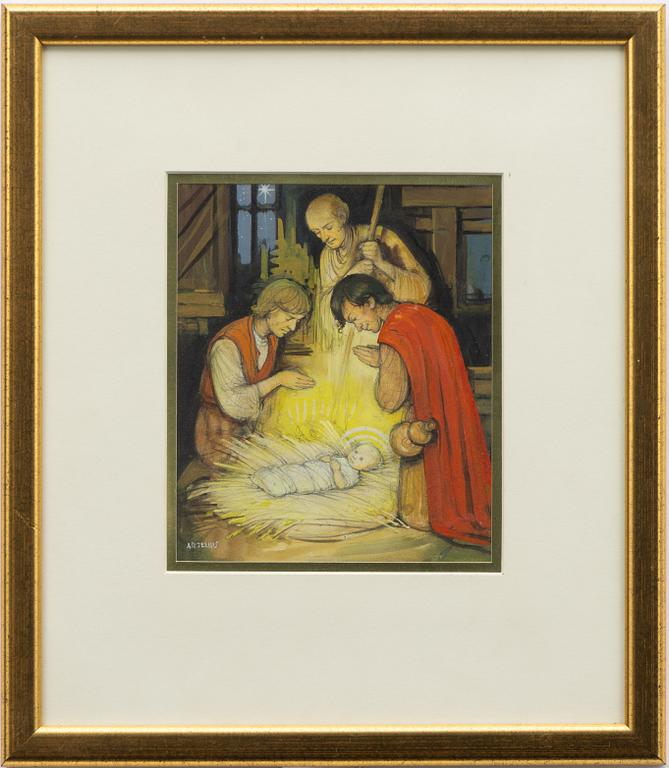 Helge Artelius, The Adoration of the Shepherds.